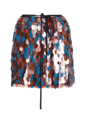 Dries Van Noten Gabrina Paillette-Embroidered Mini Skirt - Moda Operandi