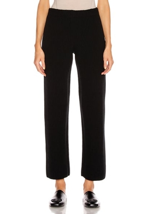 Balenciaga Rib Wide Leg Pant in Black - Black. Size L (also in ).