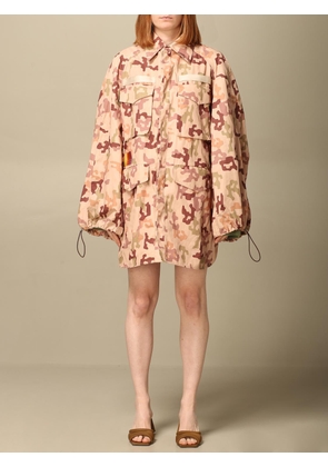 Dexter Life at Large Capsule The Attico jacket in camouflage fabric