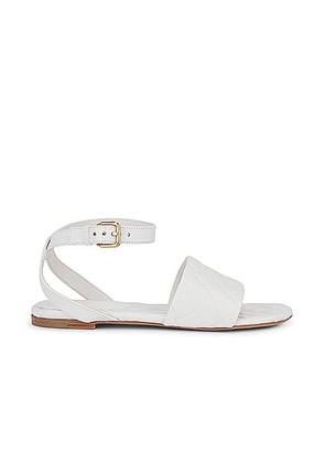 Bottega Veneta Amy Flat Sandal in String - Cream. Size 37 (also in 36, 38, 38.5, 39).