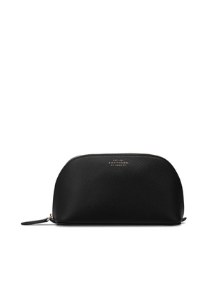 Smythson Cosmetic Case In Panama In Black