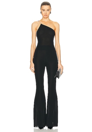 Alexandre Vauthier Viscose Knit Jumpsuit in Black - Black. Size 42 (also in ).