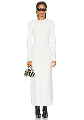 Acne Studios Long Sleeve Maxi Dress in Off White - White. Size M (also in ).