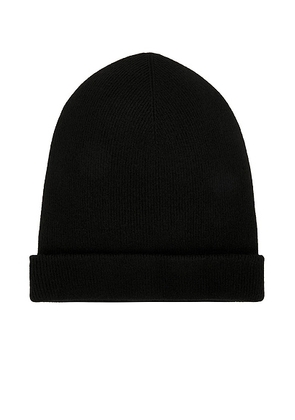 Eterne Levi Cashmere Beanie in Black - Black. Size all.