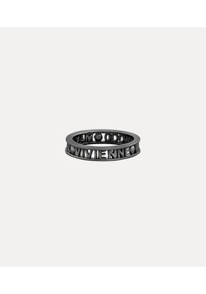 Vivienne Westwood Westminster Ring Gunmetal Silver Unisex