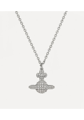 Vivienne Westwood Grace Small Pendant Necklace Platinum-crystal Platinum-crystal Women