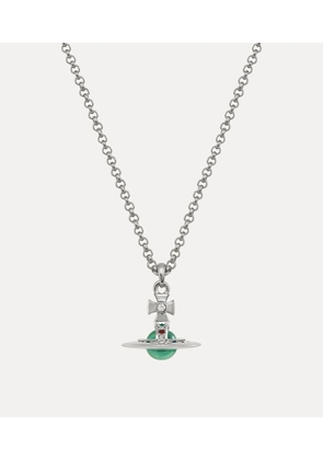 Vivienne Westwood New Petite Orb Pendant Necklace Silver Cubic Zirconia Women