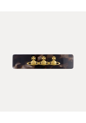 Vivienne Westwood Elizaveta Barrette Brass Gold-dark-brown-havana-acetate  Women