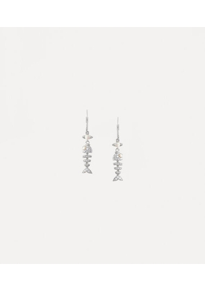 Vivienne Westwood Lyall Earrings Silver Silver / Cubic Zirconia / Opal Women