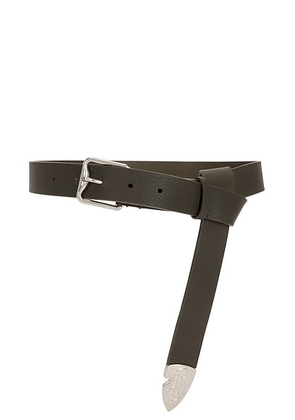 Burberry B Buckle Shield Belt in Loch - Brown. Size 90 (also in 80).