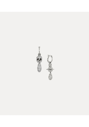 Vivienne Westwood Circe Drop Earrings Silver Cubic Zirconia Women
