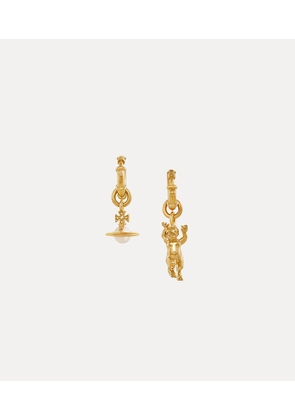 Vivienne Westwood Anglo Pearl Earrings Gold Brass Women