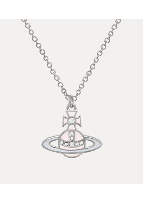 Vivienne Westwood Man. Concetta Pendant Necklace Silver / Pink / Blue Cubic Zirconia / Enamel Men