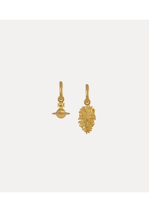 Vivienne Westwood Veronica Earrings Gold Stainless Steel Women