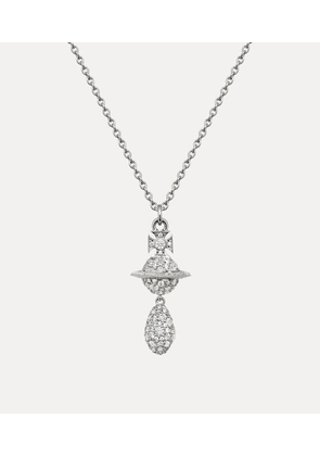 Vivienne Westwood Circe Orb Pendant Necklace Silver Cubic Zirconia Women