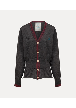 Vivienne Westwood Worlds End Chaos Cardigan Wool Dark-grey L/XL Unisex