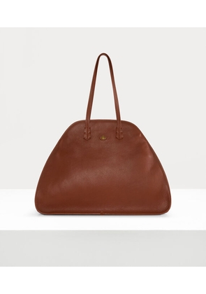 Vivienne Westwood Yasmina Large Handbag Aniline Leather Camel