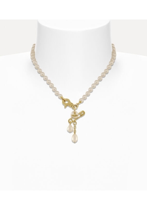 Vivienne Westwood Small Claude Pearl Necklace Gold Pearls Women
