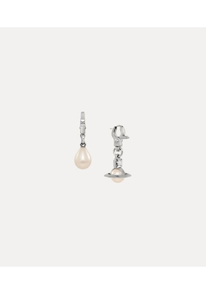 Vivienne Westwood Claude Small Earrings Silver Swarovski Pearls Women