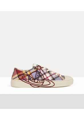 Vivienne Westwood Low Top Plimsoll Tartan Canvas Mc-haze 3-36 Women
