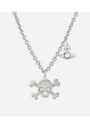 Vivienne Westwood Man. Franklin Skull Pendant Necklace Silver Men