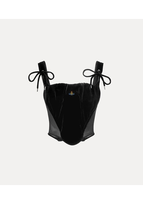 Vivienne Westwood Puppy Corset Cotton Velvet Black 38 Women