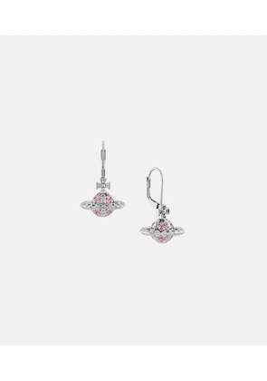 Vivienne Westwood Mayfair Small Orb Earrings Rhodium-light-rose-crystal Rhodium-light-rose-crystal Women