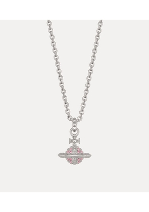 Vivienne Westwood Mayfair Small Orb Pendant Necklace Rhodium-light-rose-crystal Rhodium-light-rose-crystal Women