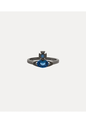 Vivienne Westwood Allie Ring Ruthenium-denim-blue-cz Ruthenium-denim-blue-cz Unisex