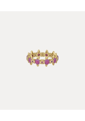Vivienne Westwood Warwick Ring Gold-milky-purple-cz Gold-milky-purple-cz Unisex