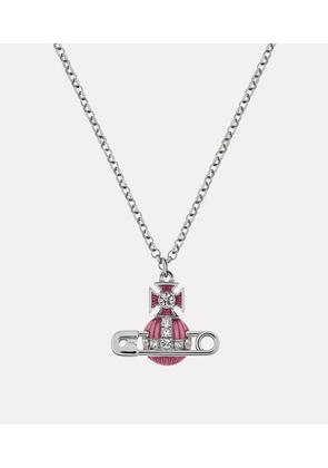 Vivienne Westwood Kitty Pendant Necklace Platinum-white-crystal-light-rose-enamel Platinum-white-crystal-light-rose-enamel Women