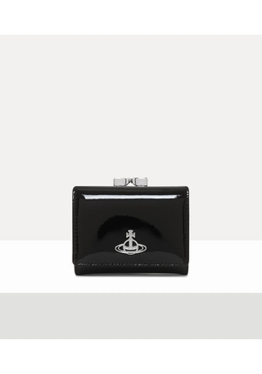 Vivienne Westwood Small Frame Wallet Leather Black One Size Women