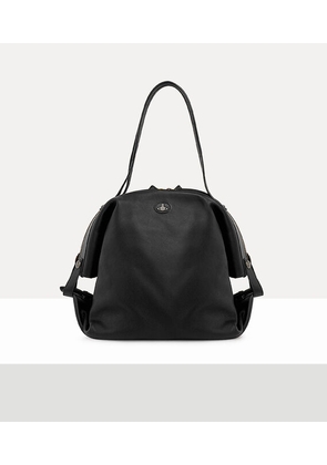 Vivienne Westwood Mara Large Holdall Aniline Leather Black-gunmetal