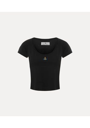 Vivienne Westwood Micro Lollo T-shirt Cotton Black XXS Women