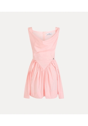 Vivienne Westwood Mini Sunday Dress Compact Poplin Pink 44 Women
