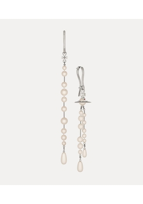 Vivienne Westwood Felicity Earrings Rhodium-creamrose-pearl Rhodium-creamrose-pearl Women