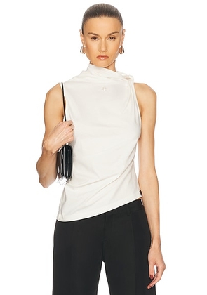 Courreges Twisted Top in Heritage White - White. Size L (also in ).