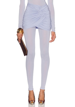 Alexandre Vauthier Mini Wrap Skirt in Iris - Lavender. Size 38 (also in 40, 42, 44).