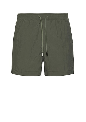 CDLP Parachute Nylon Swim Trunks in Iron Sage - Sage. Size XL/1X (also in ).