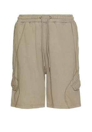 ALPHA INDUSTRIES French Terry Short in Mid Gray - Light Grey. Size S (also in ).
