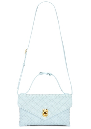 Bottega Veneta Knot Lock Bag in Zenith & Muse Brass - Blue. Size all.
