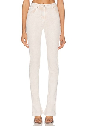 Blumarine Bootcut Leg Jeans in Wind Rose - Beige. Size 36 (also in ).