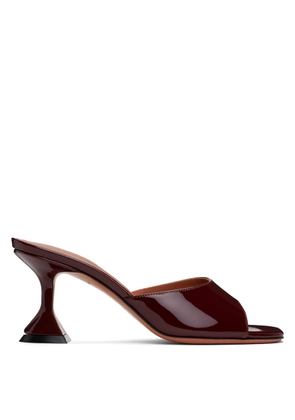 Amina Muaddi Patent Wine Lupita 70 Sandals