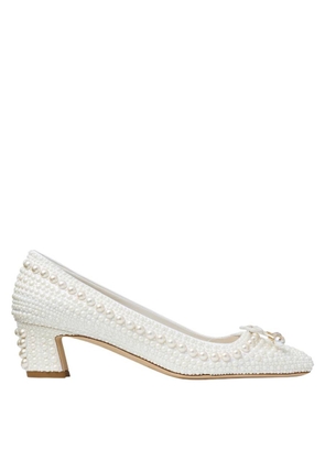 Jimmy Choo Elme 45 Pearl Embellished Pumps
