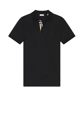 Burberry Eddie EKD Polo in Black - Black. Size M (also in XL/1X, XXL/2X).