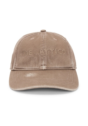 THE ATTICO Cap in Brown - Brown. Size S/M (also in ).