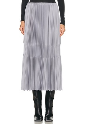 ALAÃA ALAÎªA Pleated Skirt in Gris Souris - Grey. Size 38 (also in 36).