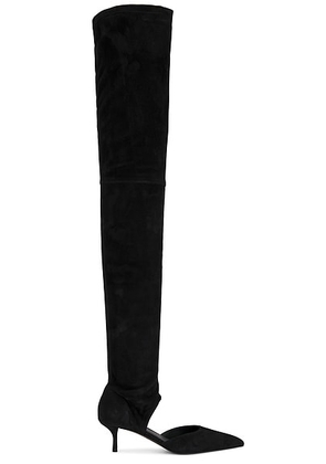 ALAÃA Over The Knee Boot in Noir - Black. Size 37 (also in 36, 38, 39, 40).