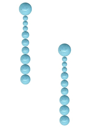 DEVE Mini Calanques Earrings in Turquoise - Teal. Size all.