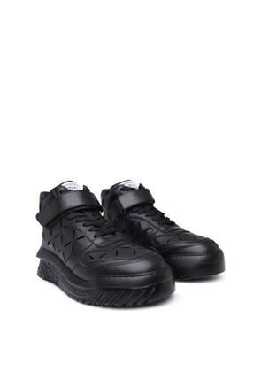 Versace Mens Black / Palladium Odissea High Top Sneakers